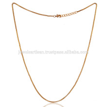 18K Yellow Gold Plated Link Chain 16 Inch